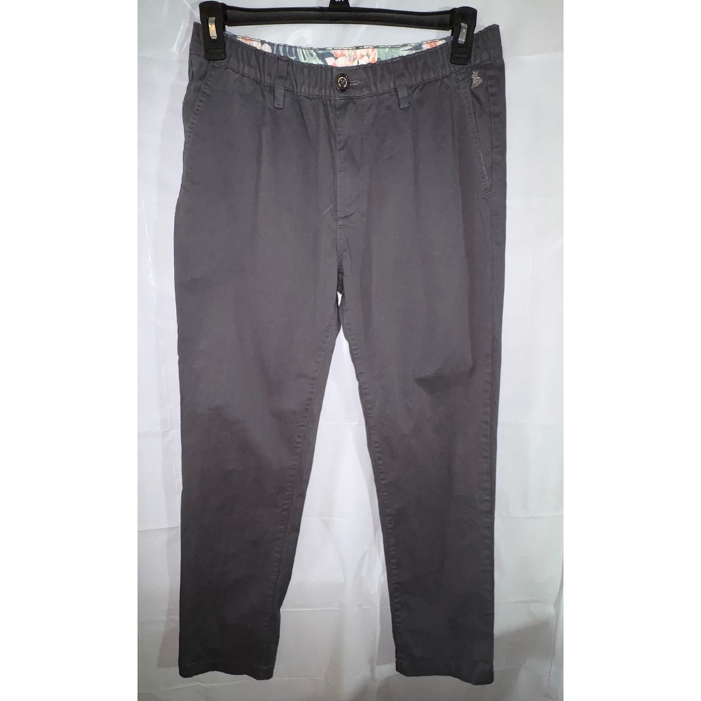 Chubbies Everywear Pants Mens Medium Gray Regular Fit Stretch Cotton Chino FA23